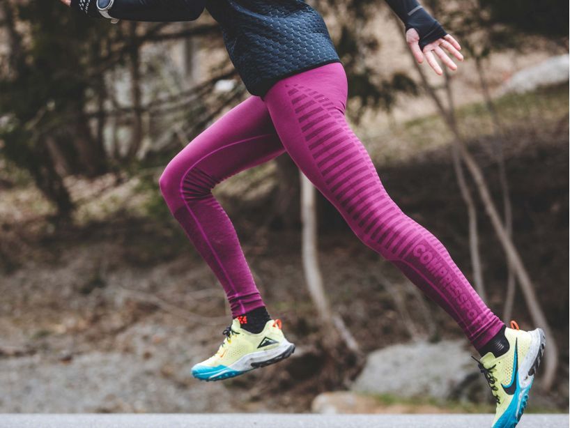 WINTER RUN LEGGING W - AMARANTH